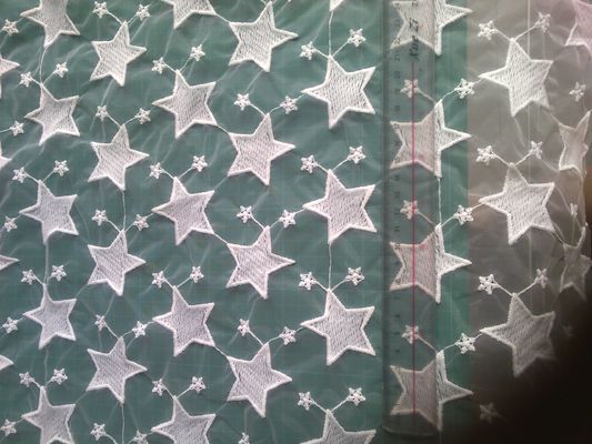 Pentagram Qmilch organza দোরোখা জরি তারেক, তারকা জরি ফ্যাব্রিক