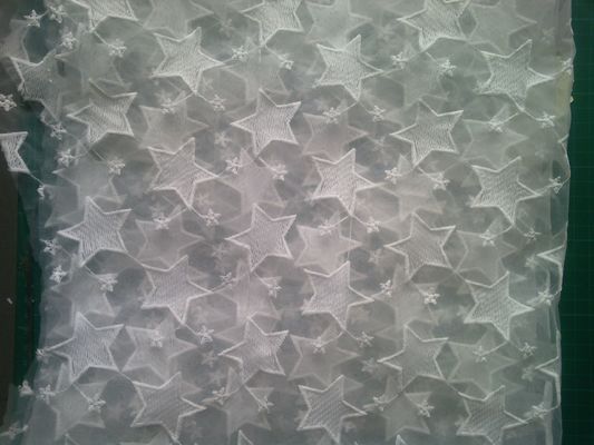 Pentagram Qmilch organza দোরোখা জরি তারেক, তারকা জরি ফ্যাব্রিক