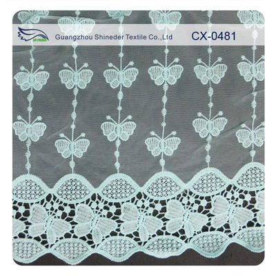 প্রজাপতি Organza সূচিকর্ম জরি ফ্যাব্রিক, পরিবেশ বান্ধব রঞ্জনবিদ্যা / সাধারণ রঞ্জনবিদ্যা