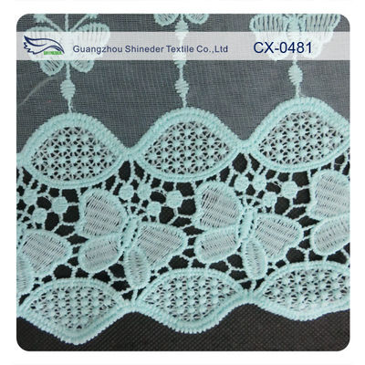 প্রজাপতি Organza সূচিকর্ম জরি ফ্যাব্রিক, পরিবেশ বান্ধব রঞ্জনবিদ্যা / সাধারণ রঞ্জনবিদ্যা