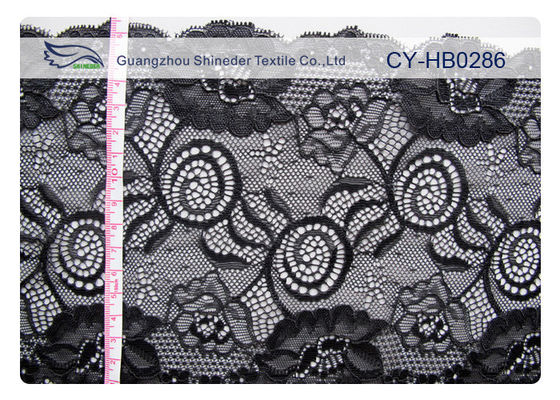 সান্ধ্য ডিজাইন Jacquard ইলাস্টিক লেইস ফ্যাব্রিক জন্য মহিলাদের অন্তর্বাস ই এম CY-HB0286