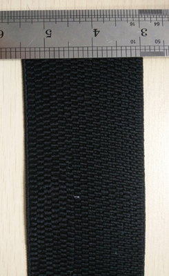 ব্ল্যাক ইলাস্টিক Webbing নাইলন / 2.5 &quot;প্রস্থ গার্মেন্টস জন্য স্প্যানডেক্স