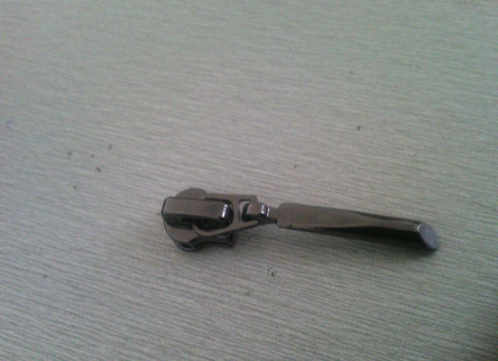 3 # / 5 # Gunmetal কলাই কাস্টম জিপার, তাঁবু ব্যাগ খাদ জিপার pulls