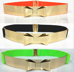 পাতলা 2cm - নারী ধাতু bownot জন্য 4cm ইলাস্টিক Webbing কাপড় বেল্ট